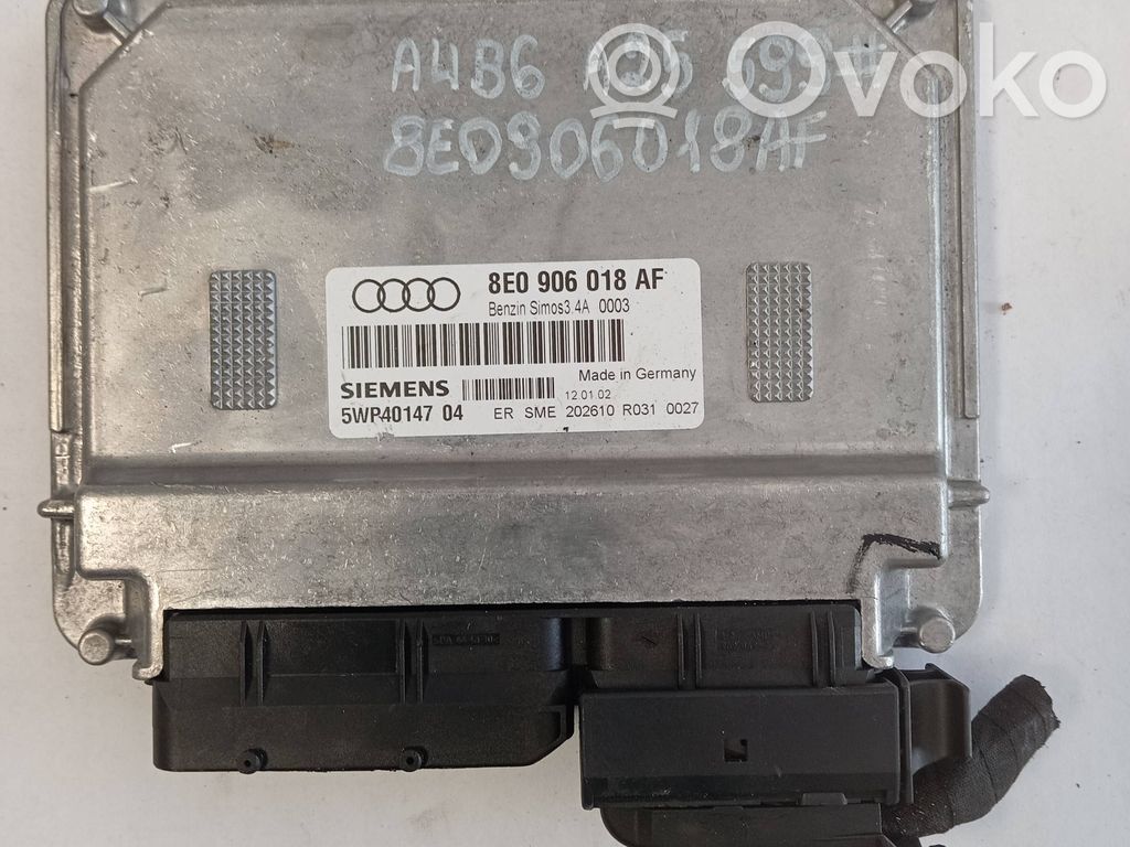 Engine control unit/module   8E0906018AF,5WP4014704
