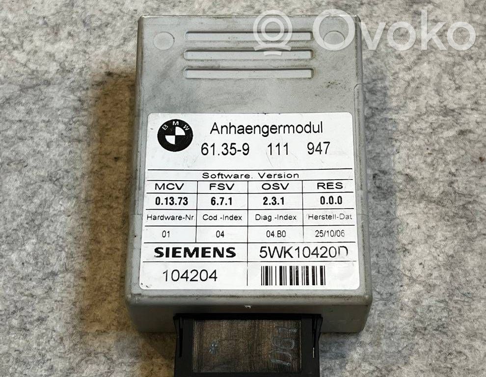 Tow bar trailer control unit/module   61359111947,104204,5WK10420D,9111947
