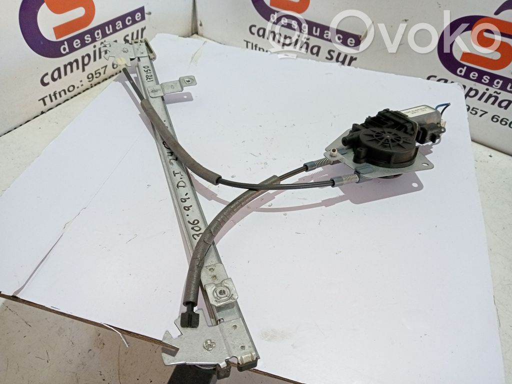 Peugeot 306 Manualny podnośnik szyby drzwi przednich 