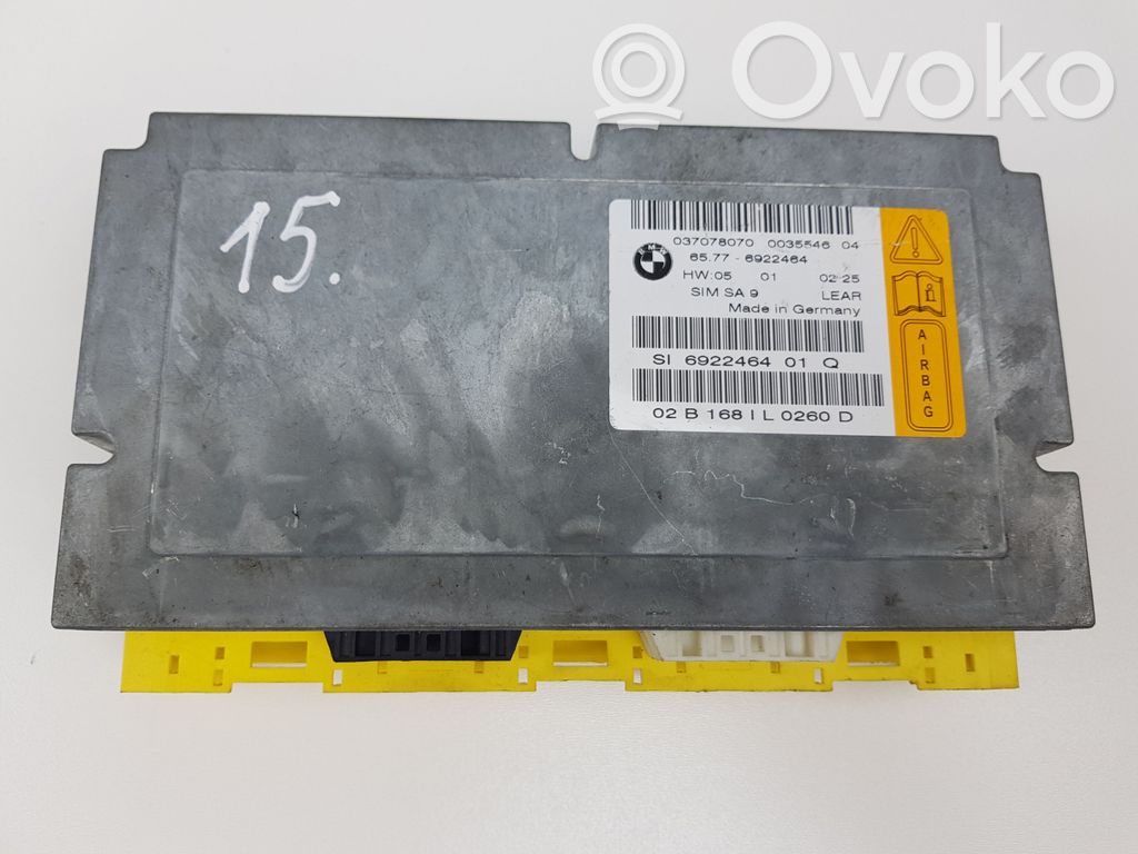 BMW 7 E65 E66 Airbag control unit/module 