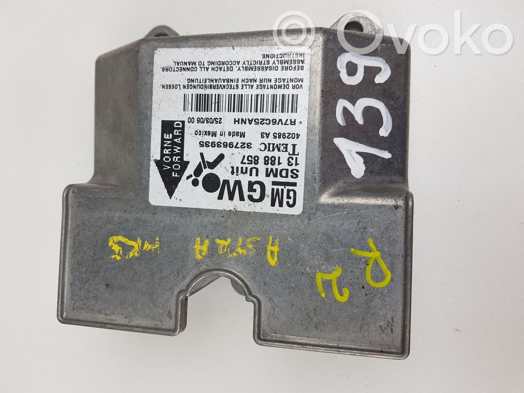 Unidad de control/módulo del Airbag   327963935,13188857