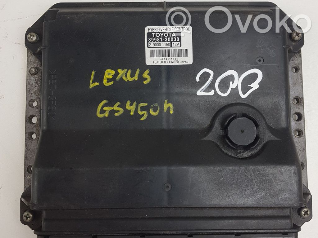 Lexus GS 300 350 430 450H Sterownik / Moduł ECU 