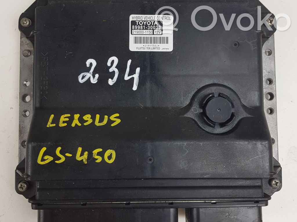 Lexus GS 300 350 430 450H Sterownik / Moduł ECU 