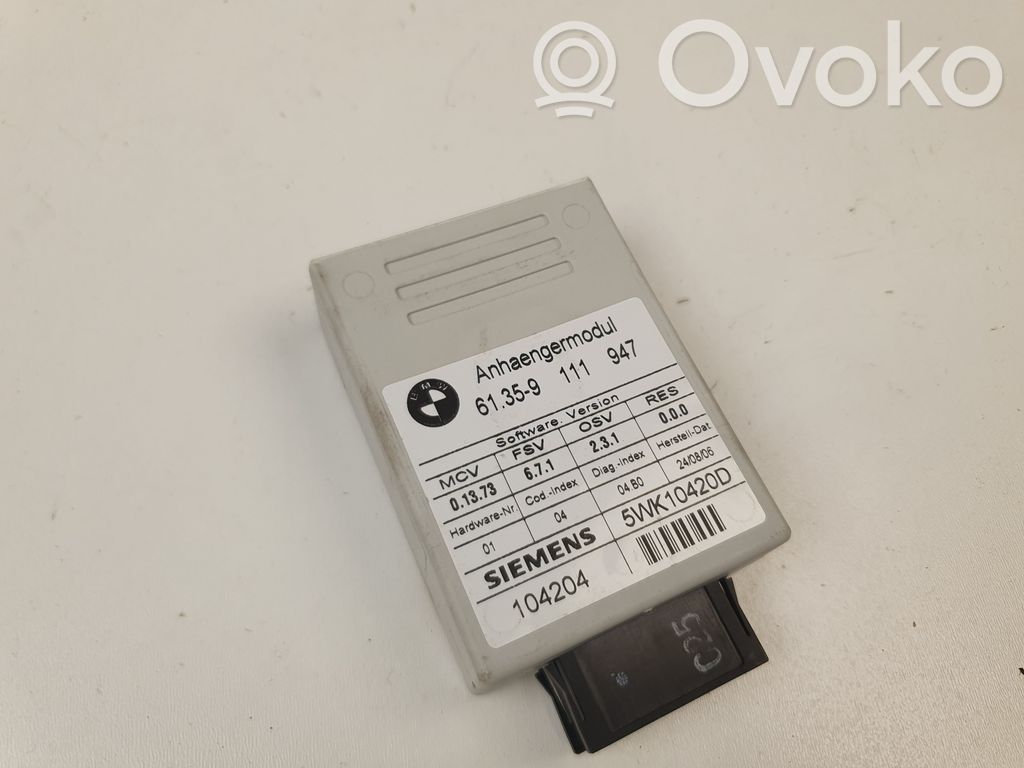 BMW 5 E60 E61 Tow bar trailer control unit/module 