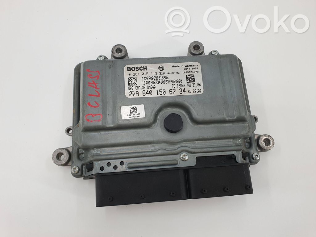 Engine control unit/module   A6401506734,0281015113