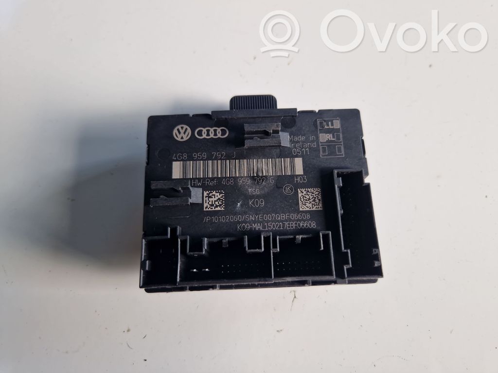 Audi A6 S6 C7 4G Unitate/modul comandă uși 