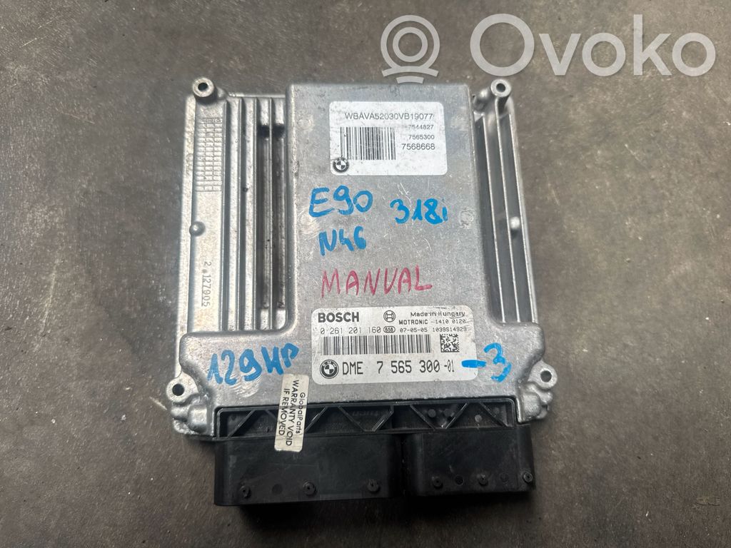 BMW 3 E90 E91 Unitate/modul de control motor 