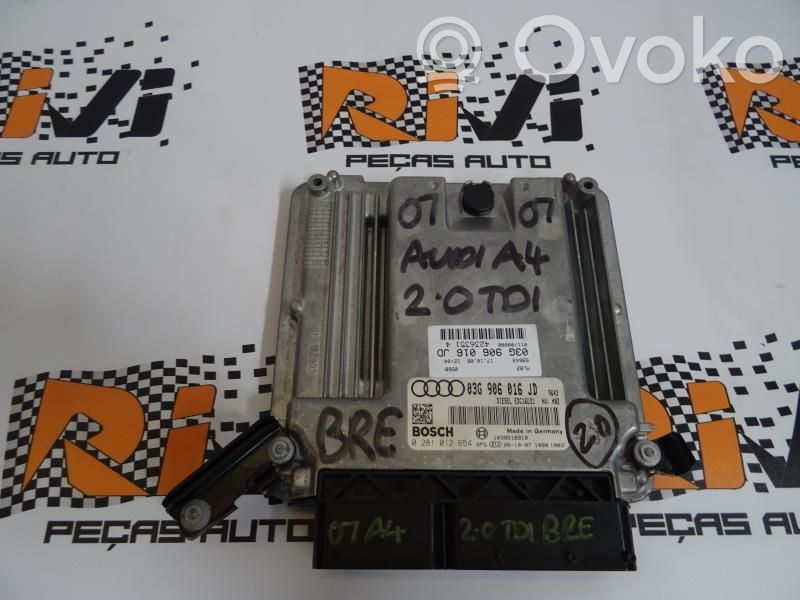 Unidad de control/módulo del motor   CENTRALINA20TDI,0281012654,03G906016JD