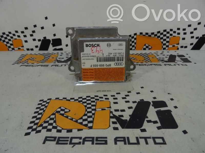 Airbag control unit/module   8P0959655F,0285001482,8P0959655F