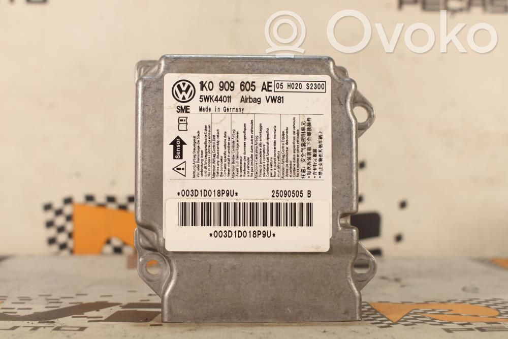 Airbag control unit/module   1K0909605AE,5WK44011