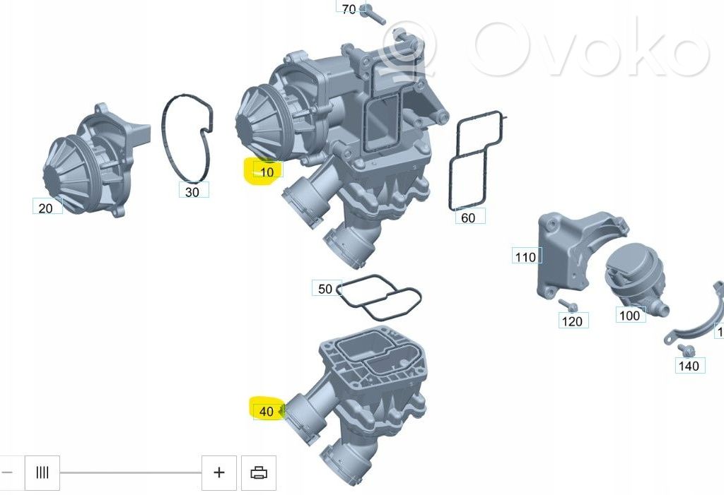 Mercedes-Benz C W206 Otros repuestos del motor 