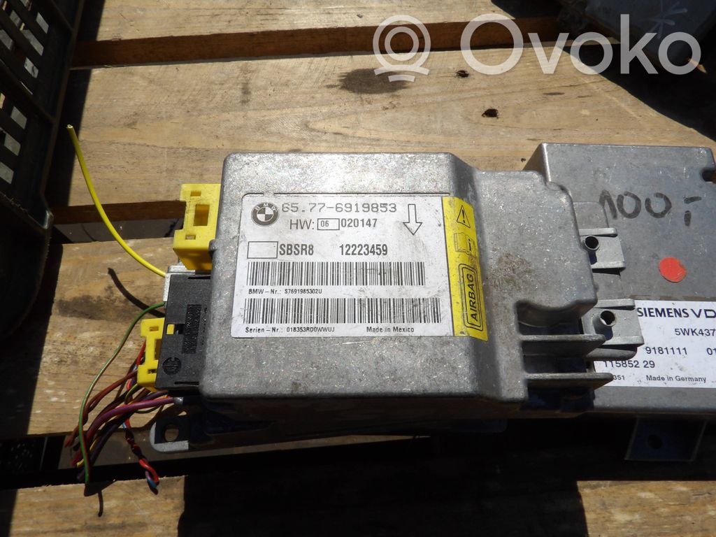 BMW 7 E65 E66 Module de contrôle airbag 