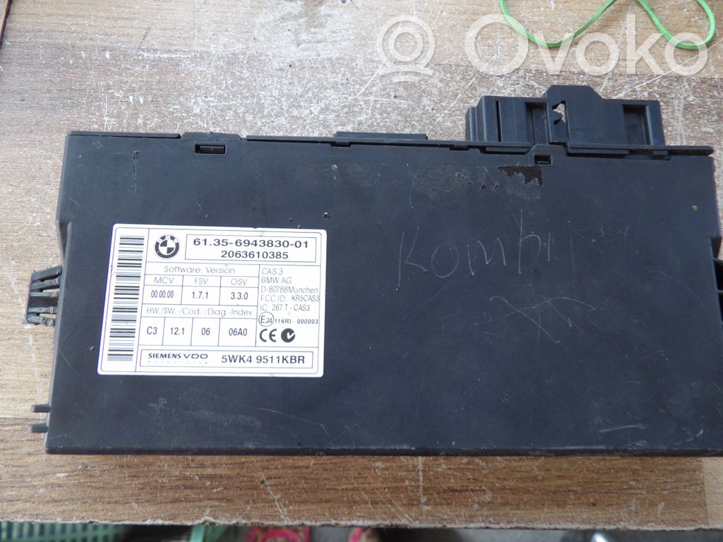BMW 3 E90 E91 CAS control unit/module 