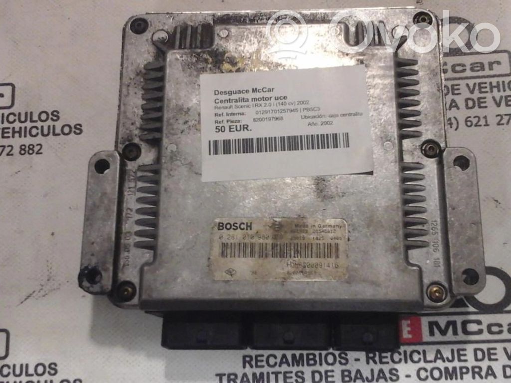 Renault Scenic RX Engine control unit/module 