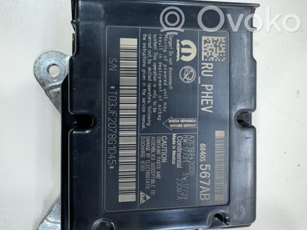 Chrysler Pacifica Airbag control unit/module 