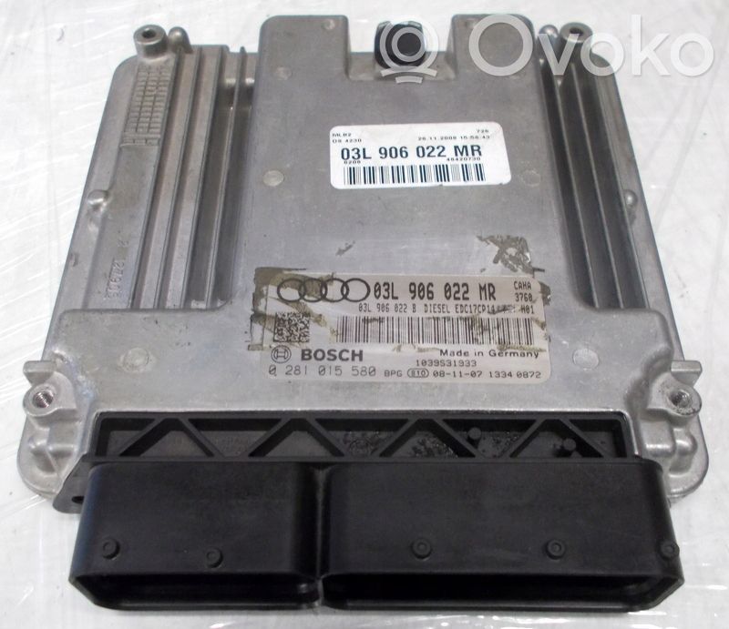 Engine control unit/module   03L906022MR,0281015580,ORYGINAASO