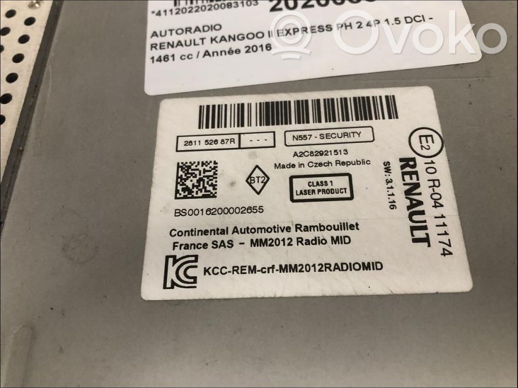 Panel / Radioodtwarzacz CD/DVD/GPS   281153208R