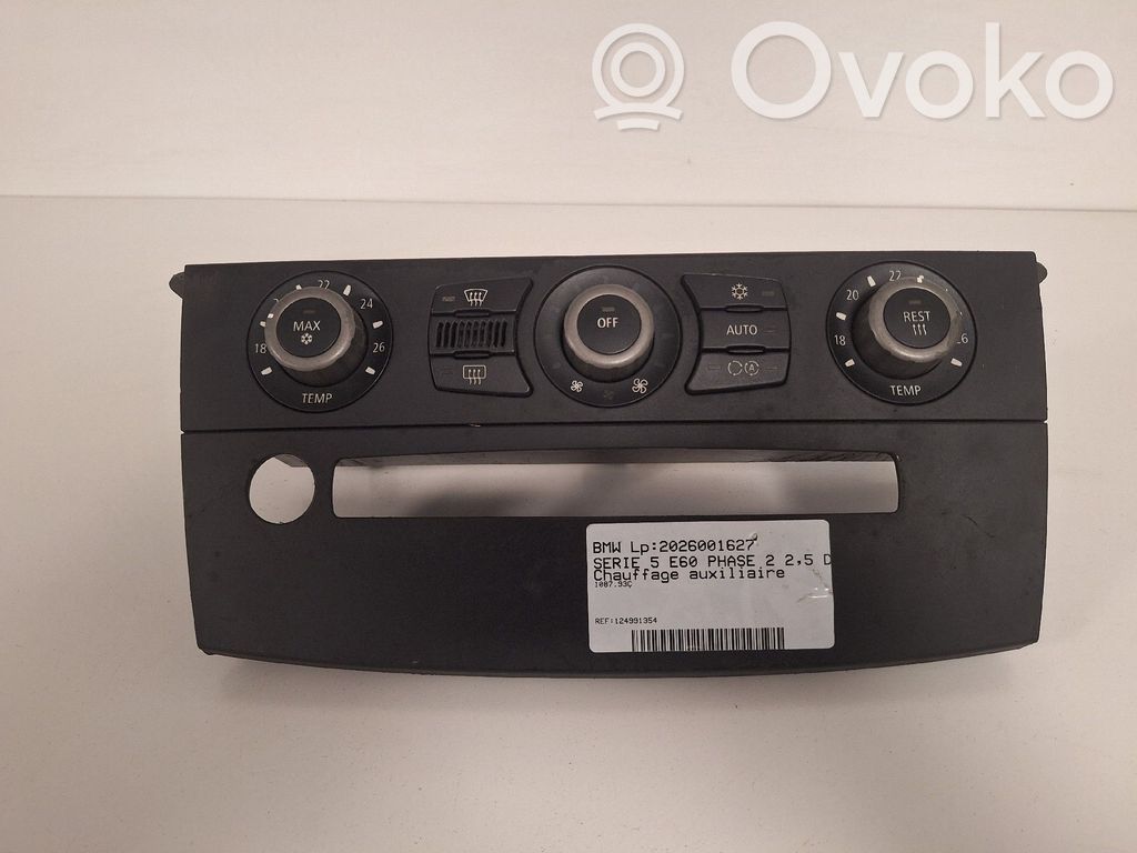 BMW 5 E60 E61 Auxiliary pre-heater (Webasto) 