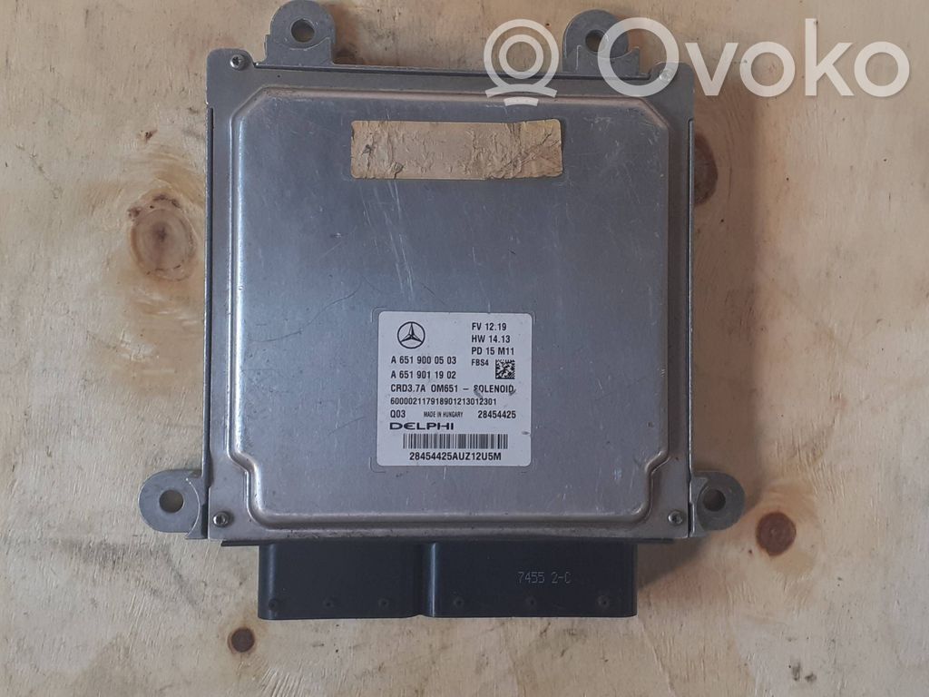 Engine control unit/module ECU   A6519000503MERC,A6519000503