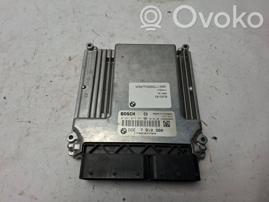Engine control unit/module   0281015241,170292784,7810980
