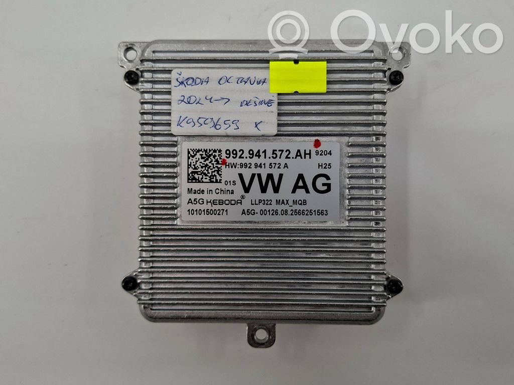 Skoda Octavia Mk4 Lastre de faros xenón 