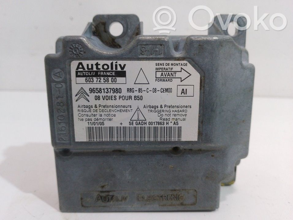 Unitate/modul de comandă airbaguri   603725800
