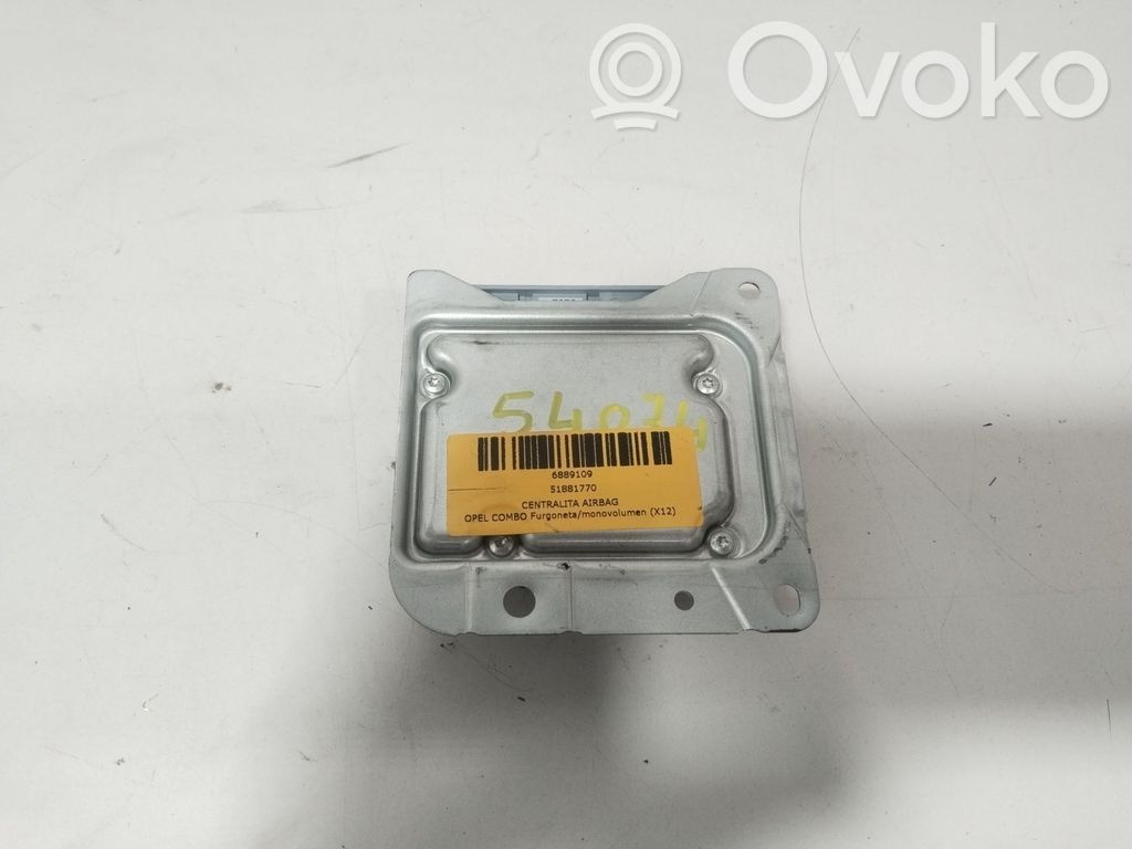 Unitate/modul de comandă airbaguri   51881770