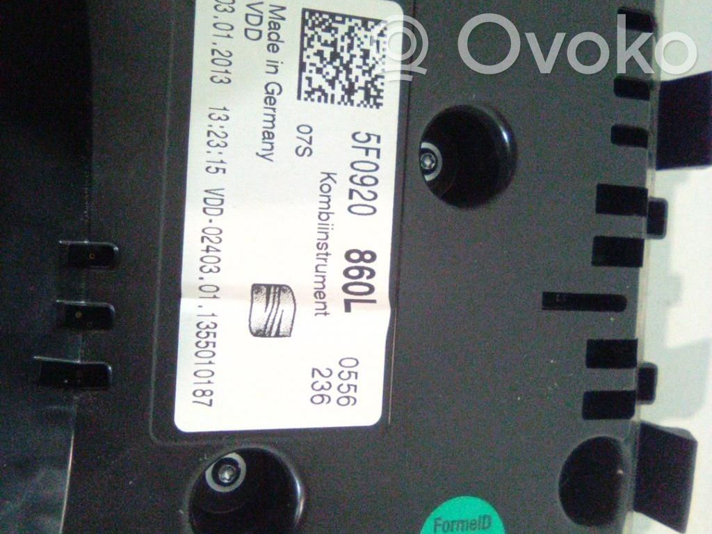 Seat Leon (5F) Speedometer (instrument cluster) 