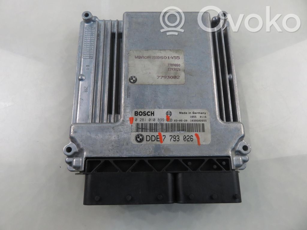 BMW 7 E65 E66 Engine control unit/module 