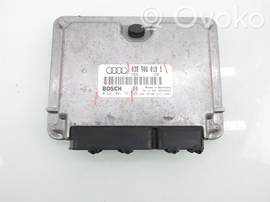 Engine control unit/module   0281001721,038906018S,0281001721,038906018S