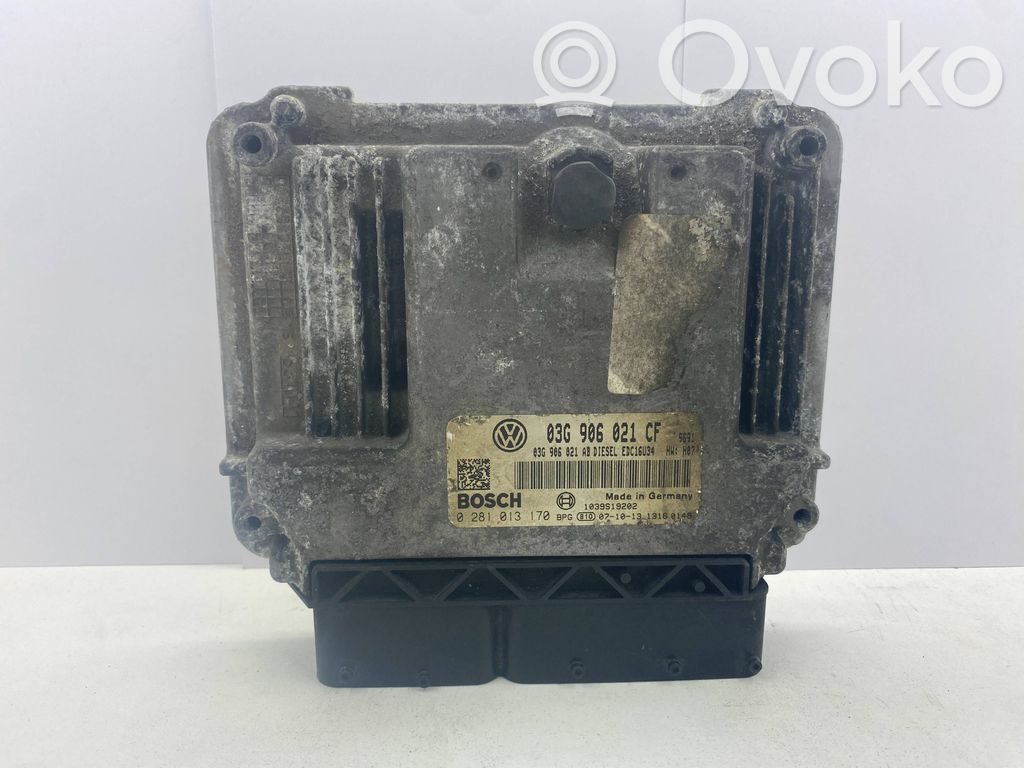 Unidad de control/módulo del motor   03G906021CF,03G906021AB,0281013170
