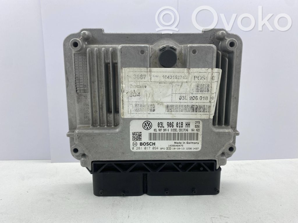 Engine control unit/module   03L906018HH,03L907309Q,0281017094