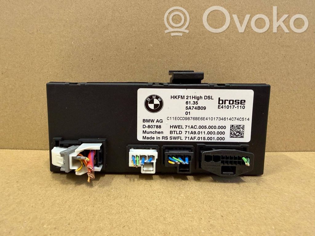 BMW 5 G60 G61 Tailgate/trunk control unit/module 