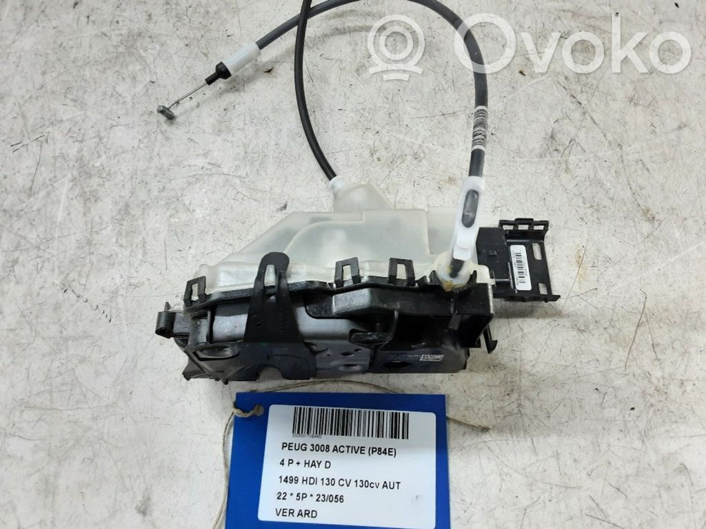Peugeot 3008 II Rear door lock 