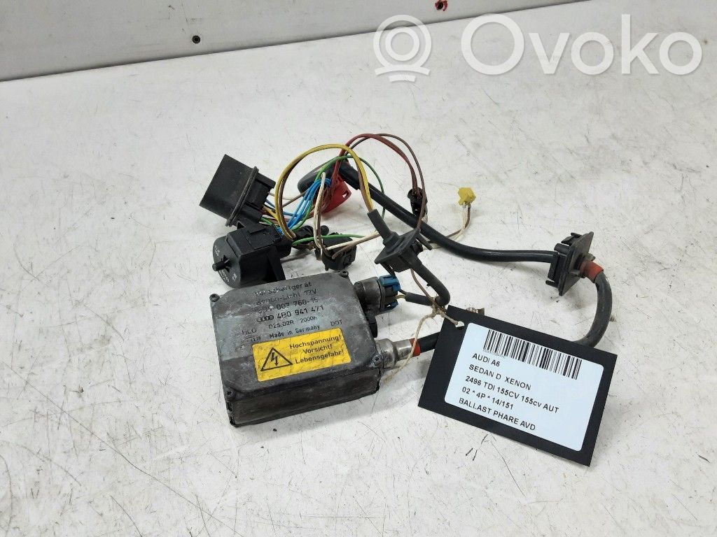 Audi A6 S6 C5 4B Module de ballast de phare Xenon 