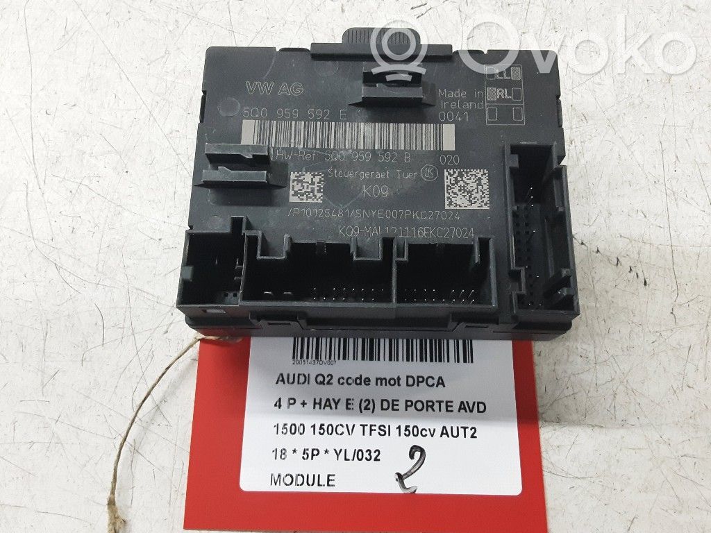 Other control units/modules   5Q0959592E,5Q0959592E