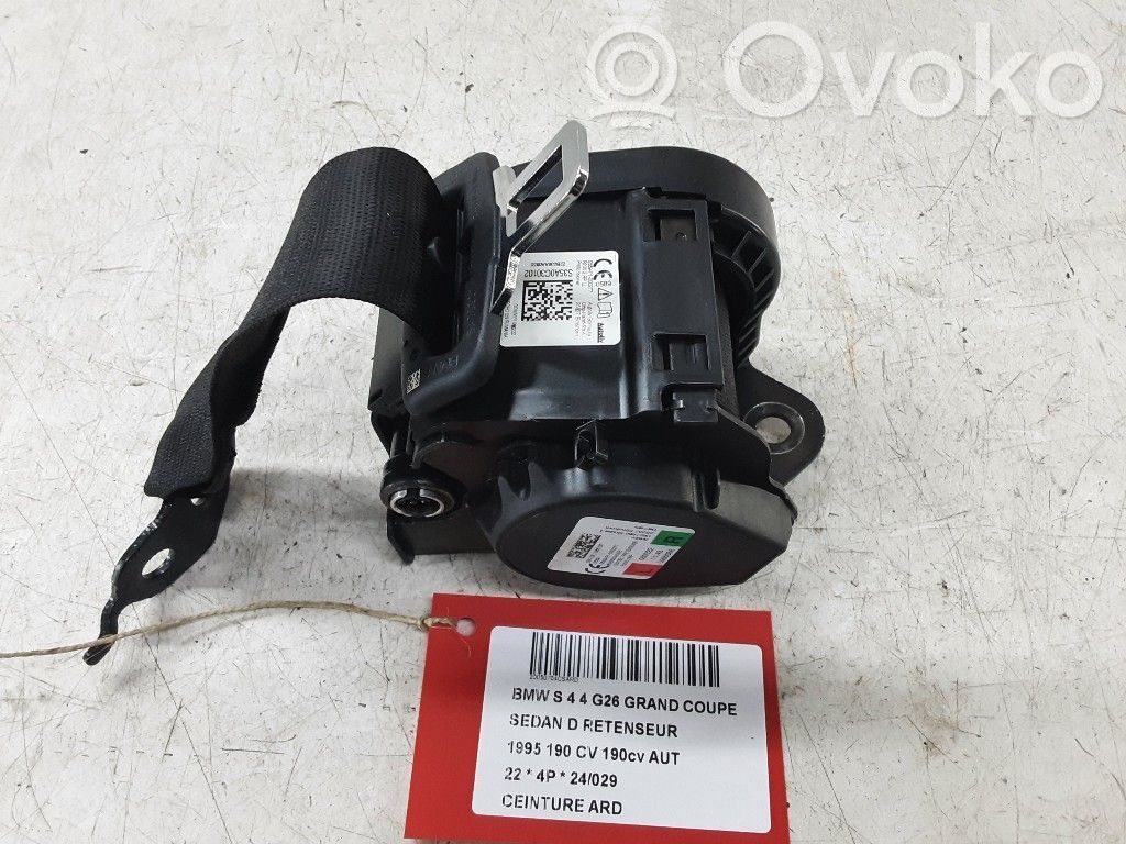 BMW 4 G22 G23 G24 G26 Cinturón trasero 