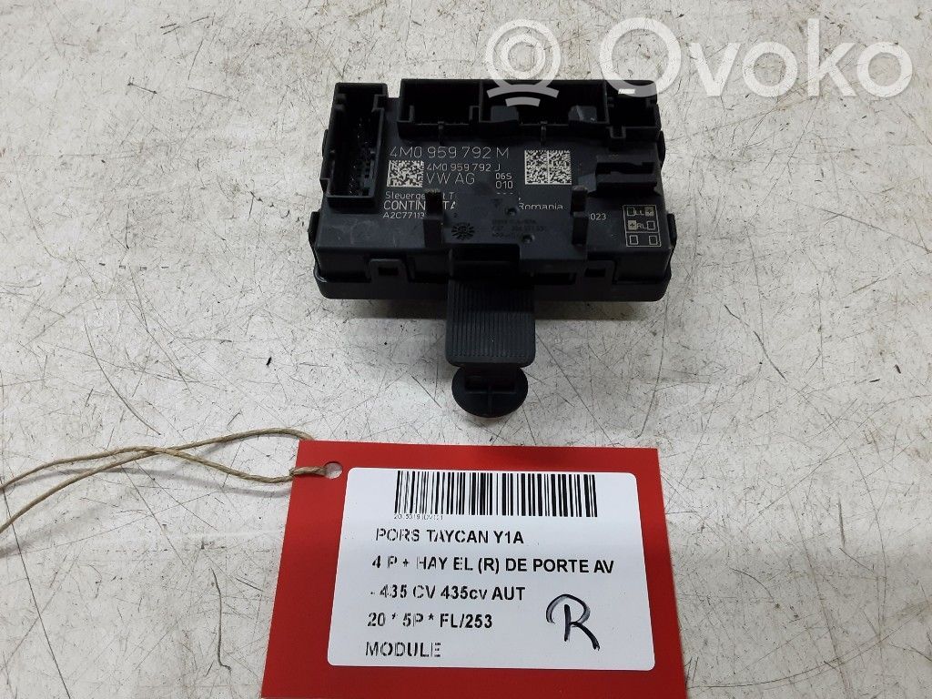 Porsche Taycan 9J1 Other control units/modules 