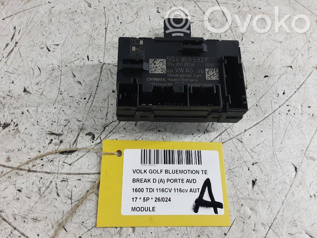 Autres unités de commande / modules   5Q4959592B,5Q4959592B