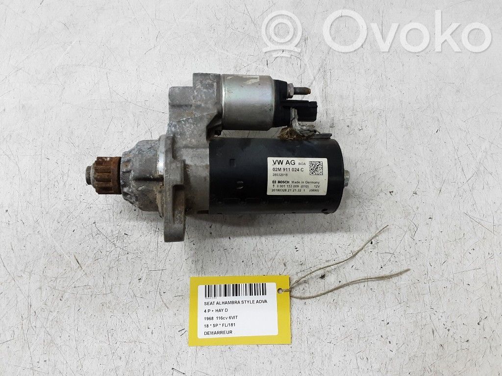 Motor de arranque   02M911024C,02M911024C