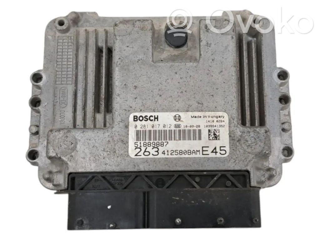 Unité de commande / module d'injection   51899604,263412580BAME45,51889887