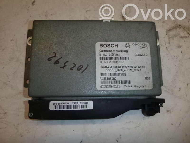 Unidad de control/módulo de la caja de cambios   9652182080,0260002887,0260002887,9652182080