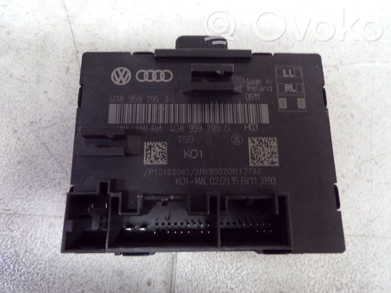 Audi A6 S6 C7 4G Centralina/modulo chiusura centralizzata portiere