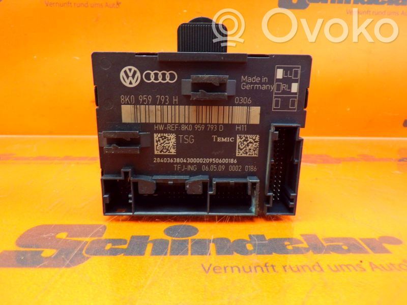 Door central lock control unit/module   8K0959793H,8K0959793H
