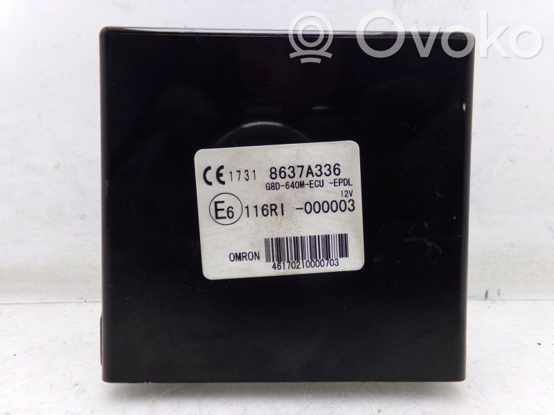 Other control units/modules   8637A336,8637A336