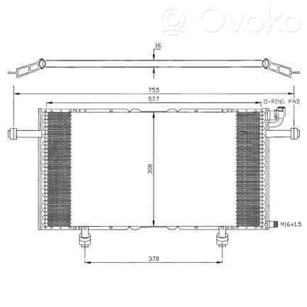 Opel Frontera A Radiator răcire A/C (condensor) 