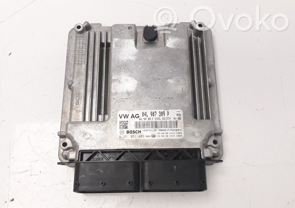 Unidad de control/módulo del motor   04L907309P,0281031483