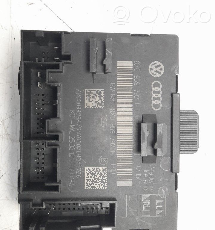 Other control units/modules   8X0959792F