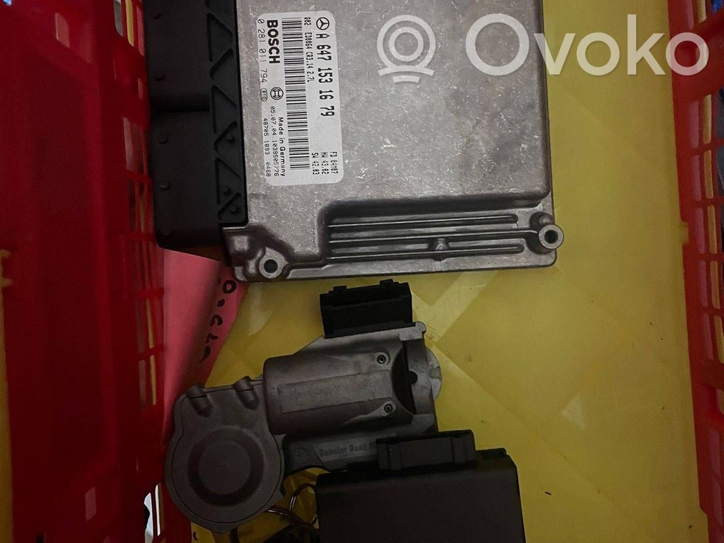 Mercedes-Benz E W211 Engine ECU kit and lock set 