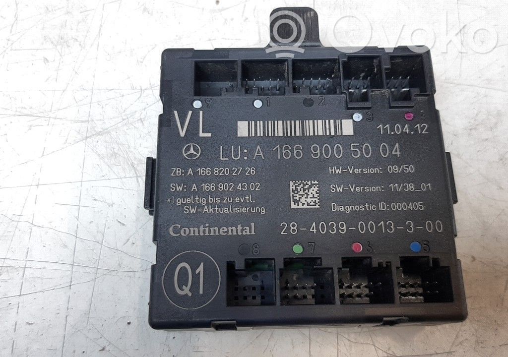 Mercedes-Benz ML W166 Module confort 